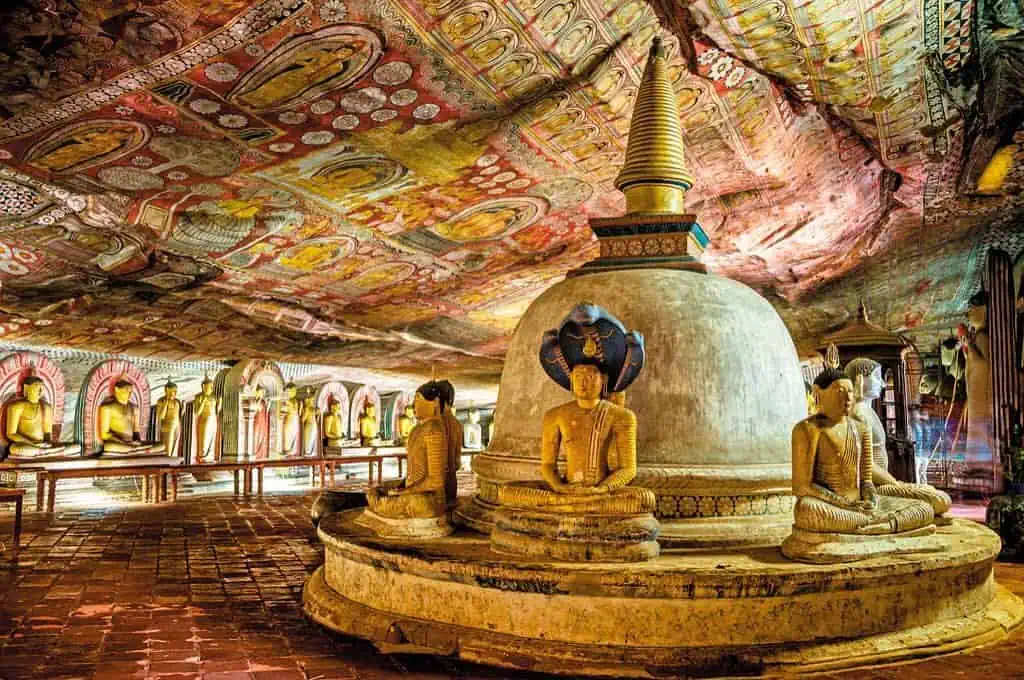 Discover the Wonders of Dambulla Cave Temple in Sri Lanka Murals In Dambulla Caves